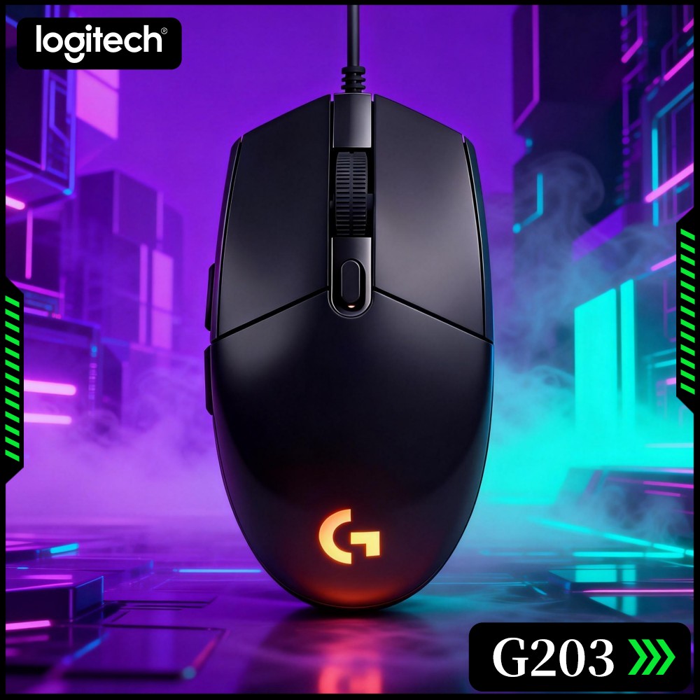 Logitech Mouse G203 - 로지텍 G203 유선 게이밍 마우스, 다중