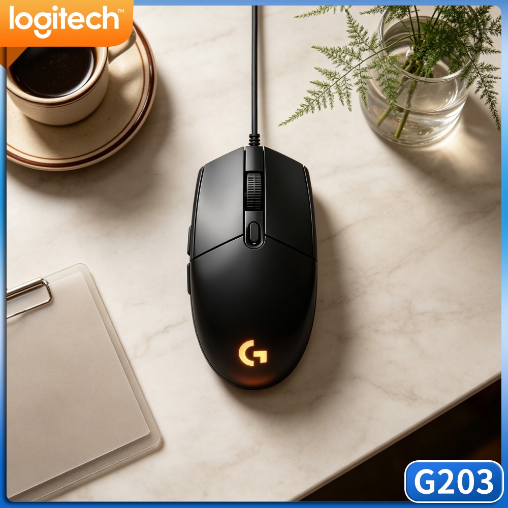 Logitech Mouse G203 - 로지텍 G203 유선 게이밍 마우스, DPI