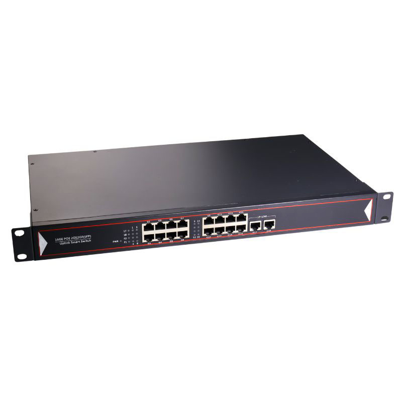 Power Over Ethernet - 10/100/1000Mbps, 16포트 PoE 스위치, 2개의 기가비트