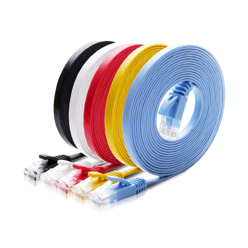 Power Over Ethernet - CAT6 플랫 이더넷 기가비트 인터넷 케이블,