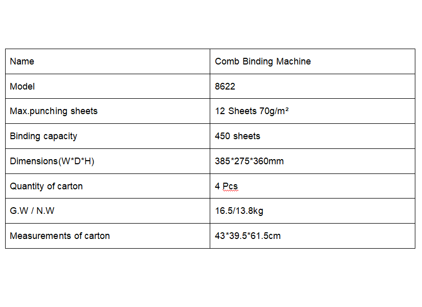8622 콤즈 바인딩 기계 21홀 450매 용지 펀치  - Binding Machine Comb 리뷰 및 가격