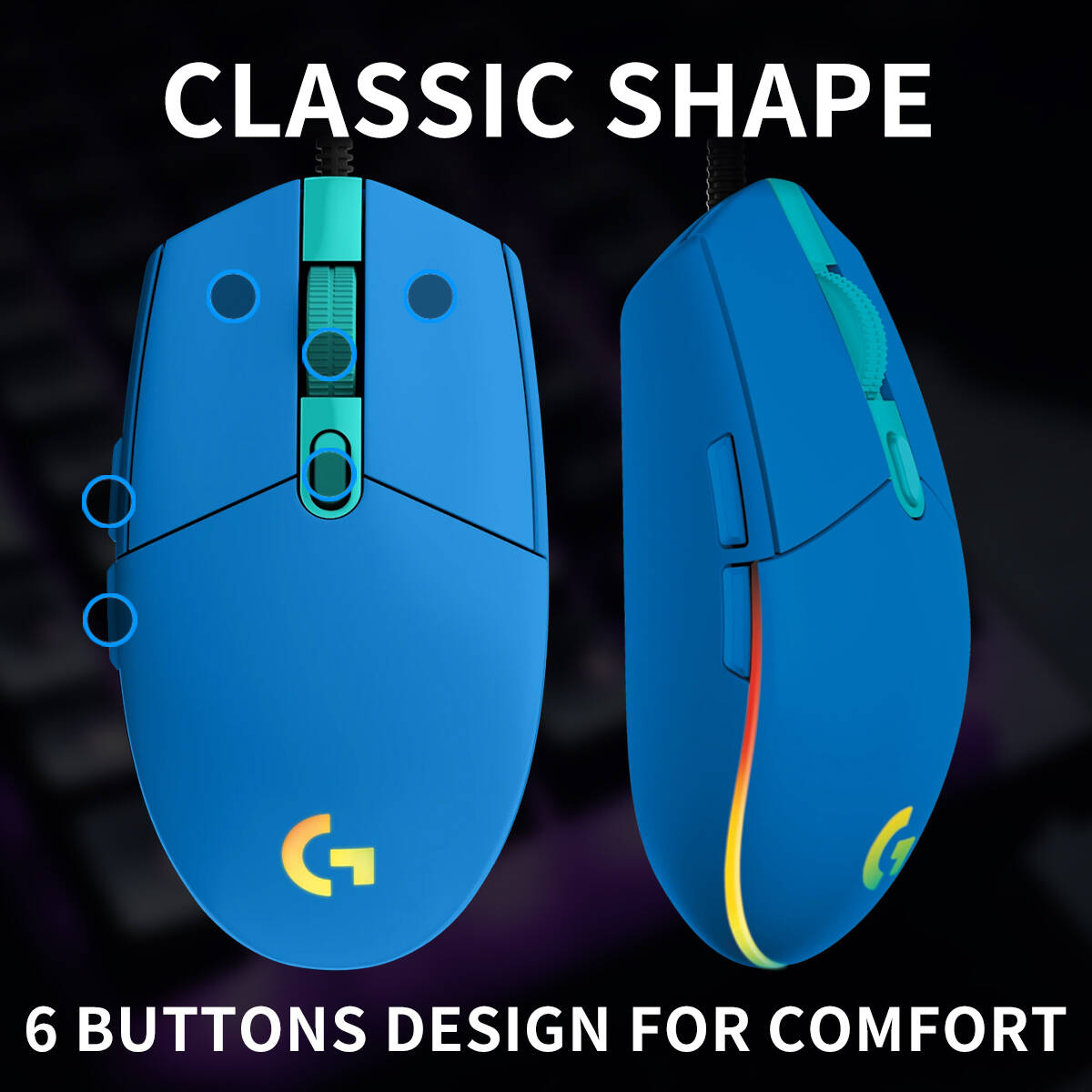 로지텍 G203 유선 게이밍 마우스, 가정-게이밍-사무 - Logitech Mouse G203 리뷰 및 가격