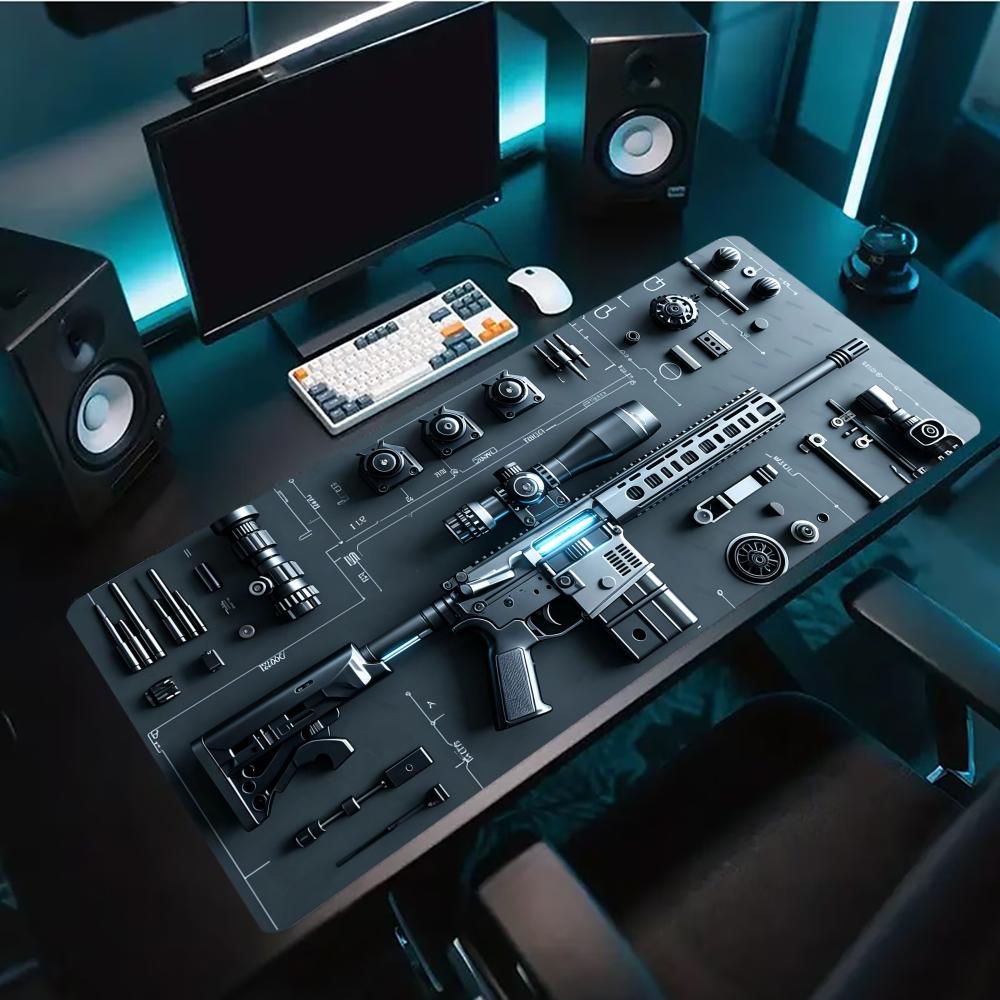 산업 기술 레이아웃 확장형 게이밍 마우스 패드 미끄럼  - Office Tech Gear 리뷰 및 가격