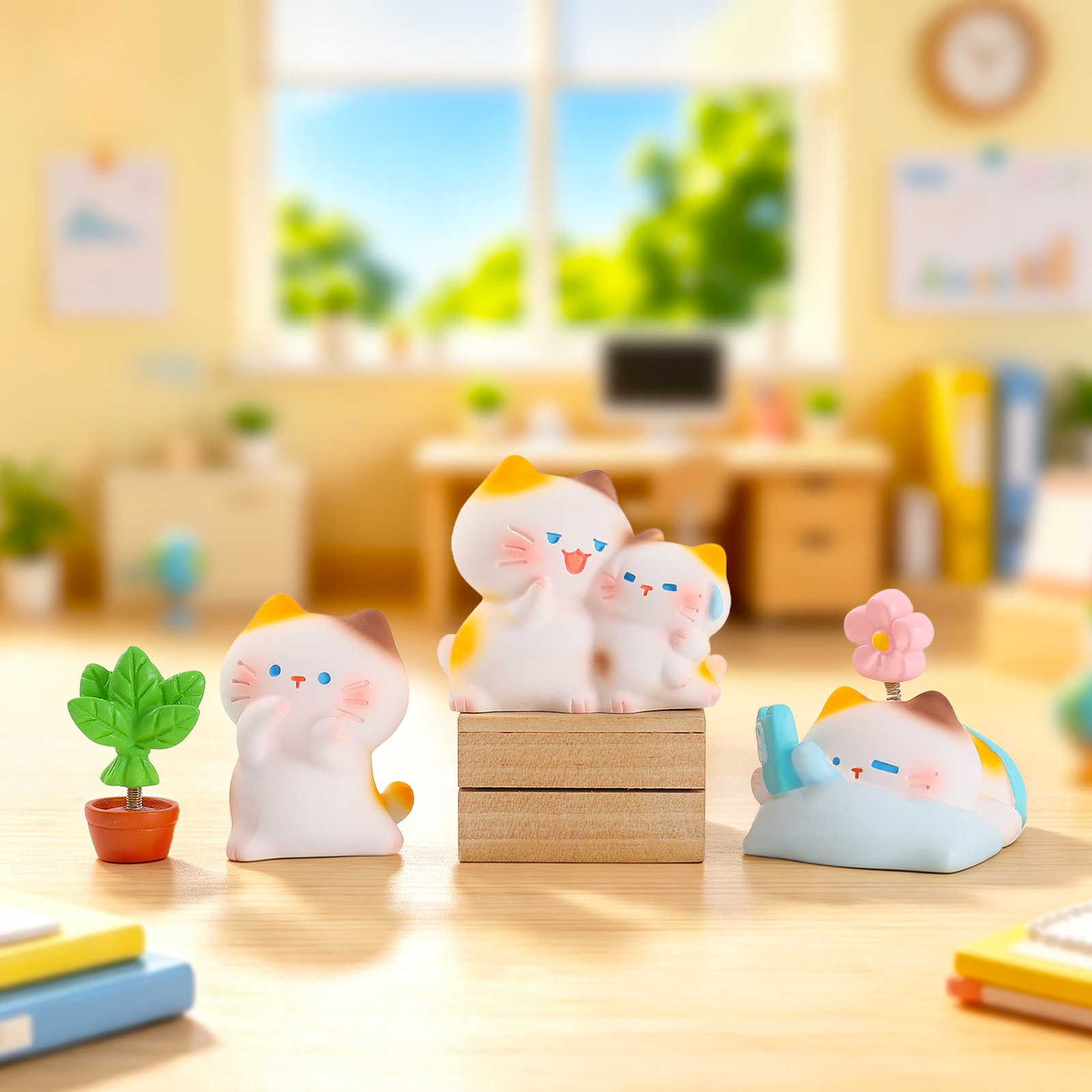 일하는 고양이 레진 블라인드 박스 뮤우 인형 창의적인  - Office Technician 리뷰 및 가격
