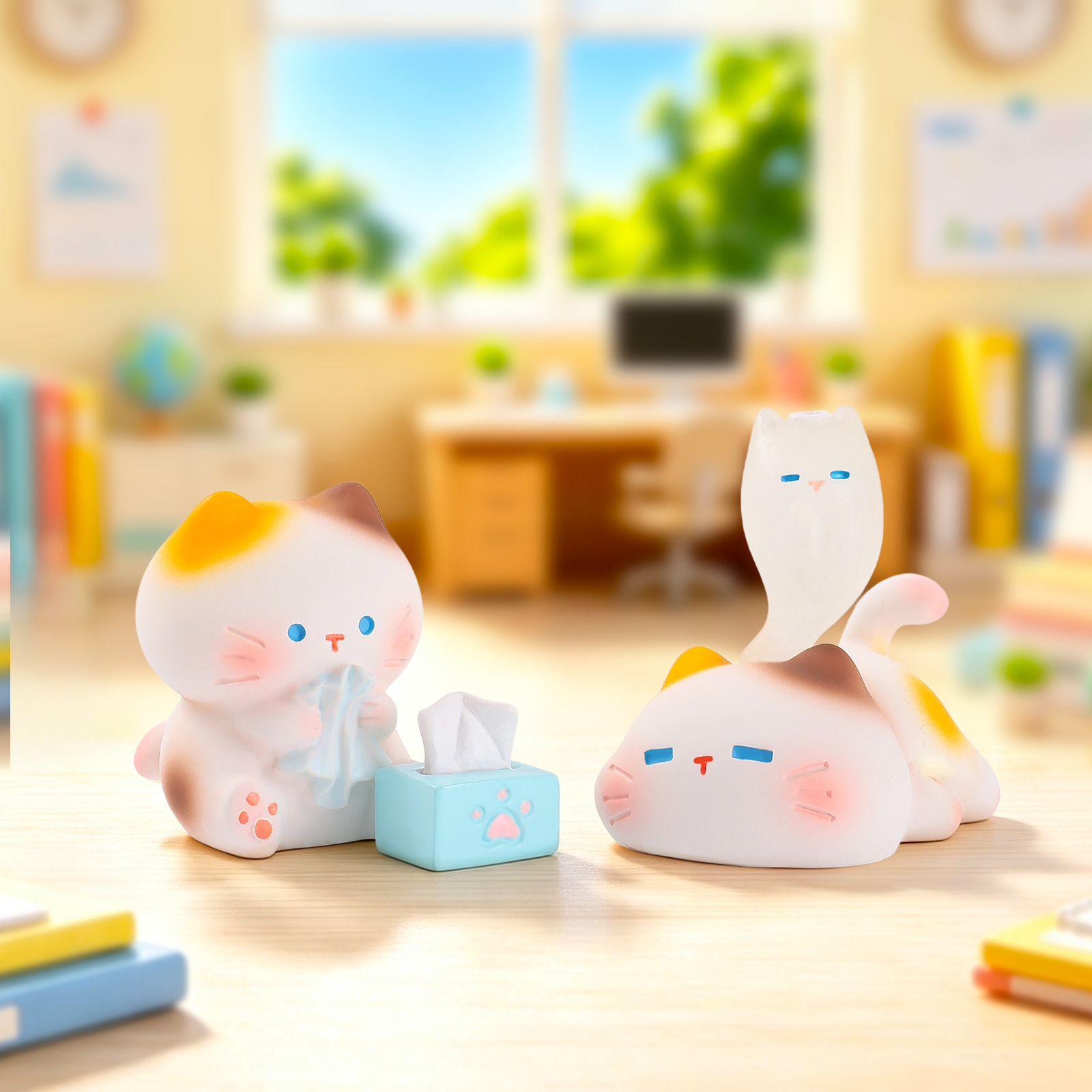 일하는 고양이 레진 블라인드 박스 뮤우 인형 창의적인  - Office Technician 리뷰 및 가격