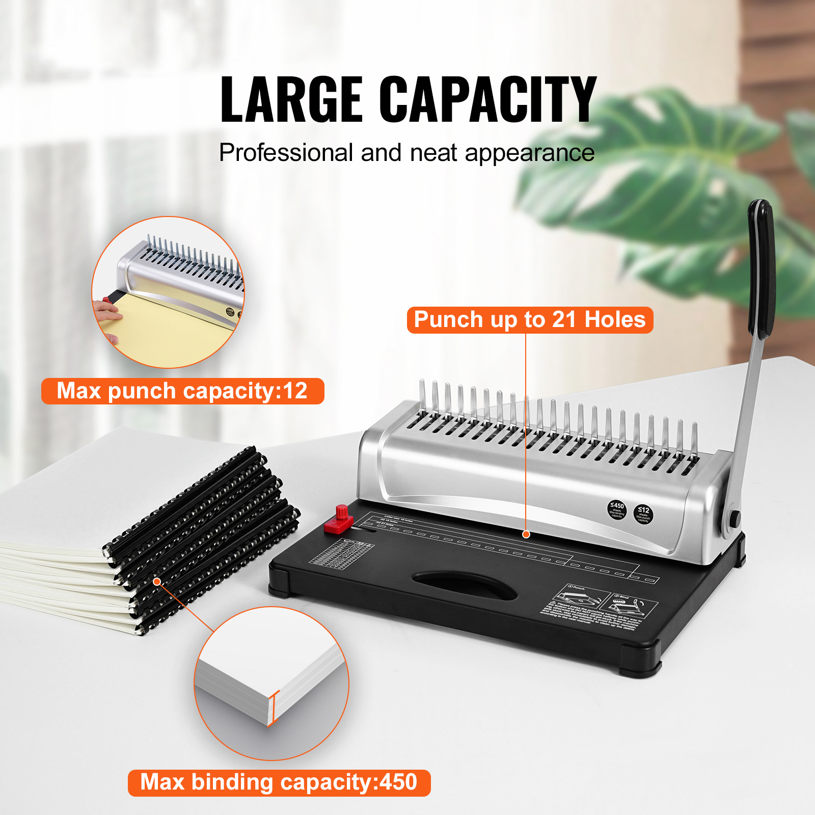 VEVOR 제본기, 21개의 구멍이 있는 제본기, 45 - Binding Machine Comb 리뷰 및 가격
