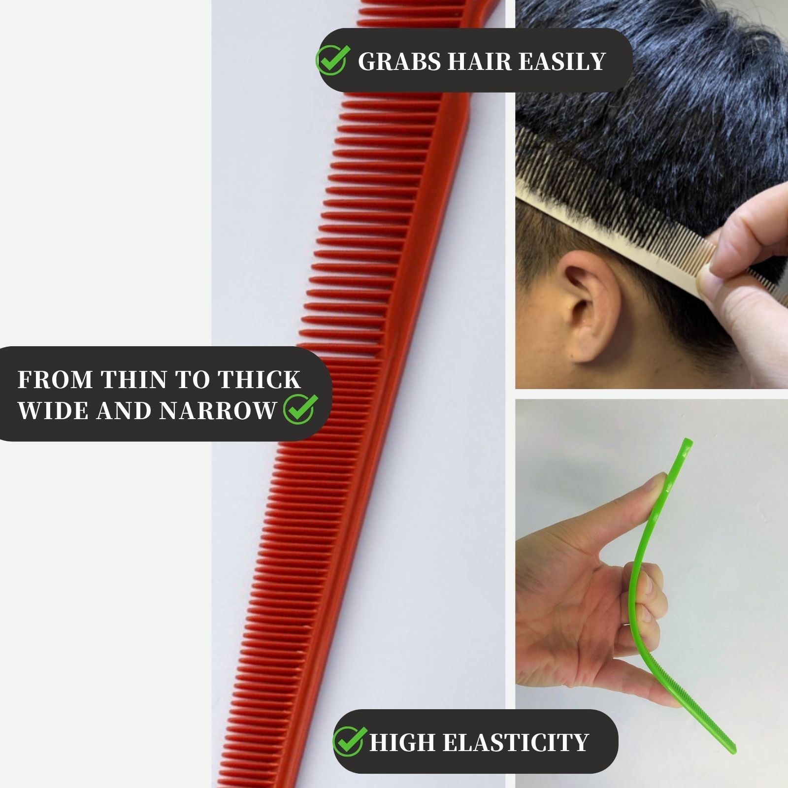 1/4/5개입 바버 사이드 코너 페이드 빗 프로 테이퍼 - Binding Machine Comb 리뷰 및 가격